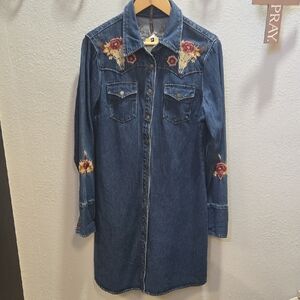 Stetson Denim with Floral Embroidery